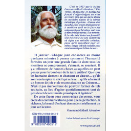 Quatrième de couverture Pensées Quotidiennes 2027
