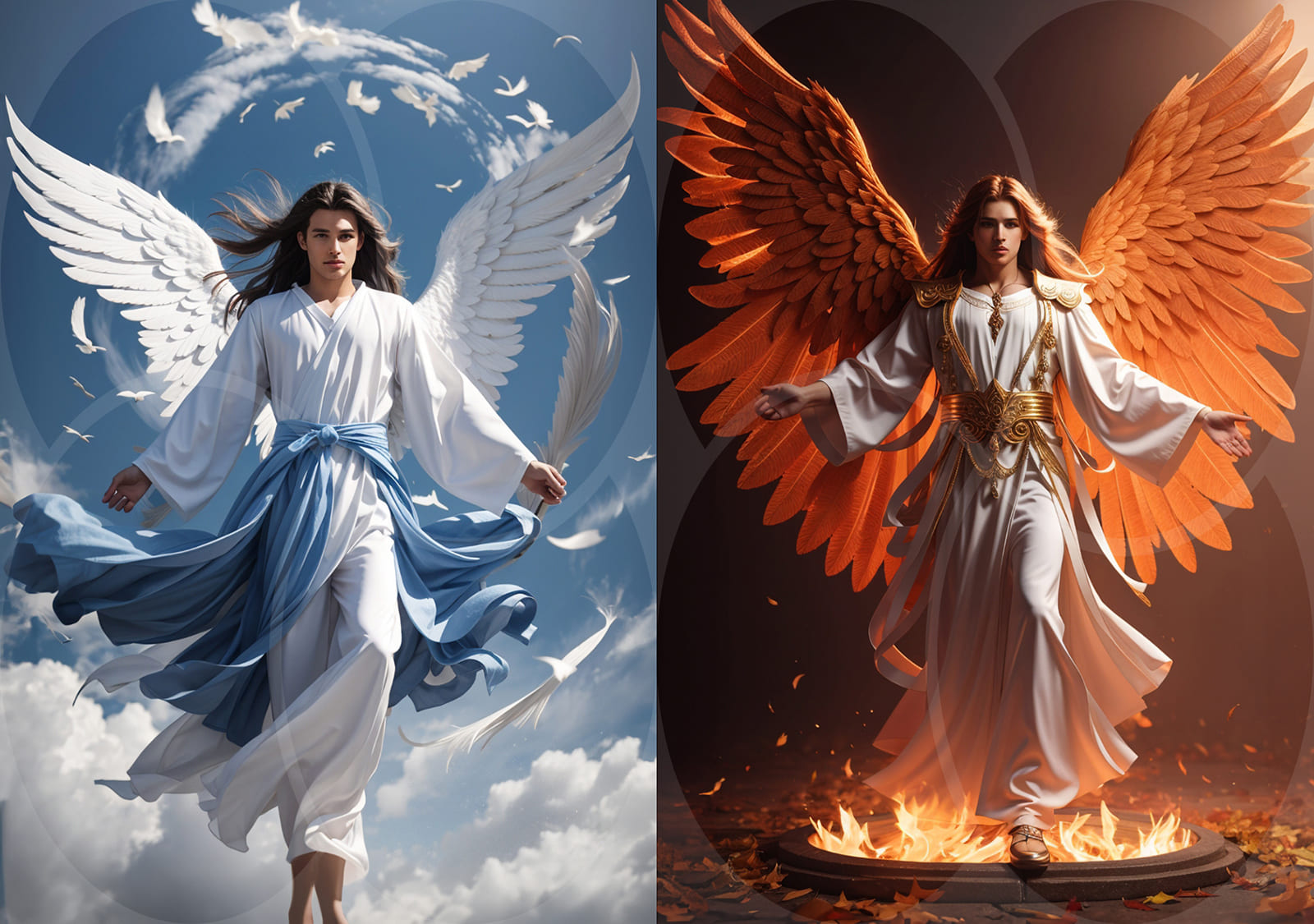 The angels of the four elements