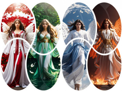 The angels of the four elements